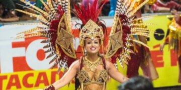 Sarah Estanislau é bicampeã com o GRES Consulado no Jubileu de Ouro e celebra título histórico sob emoção nos 50 anos da escola