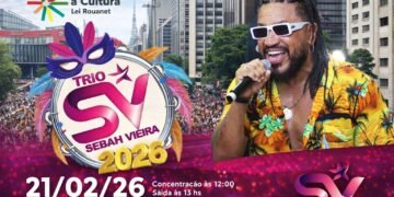 Mega Bloco Trio Sebah Vieira promete agitar o Carnaval 2026 com cinco horas de música , diversidade e convidados